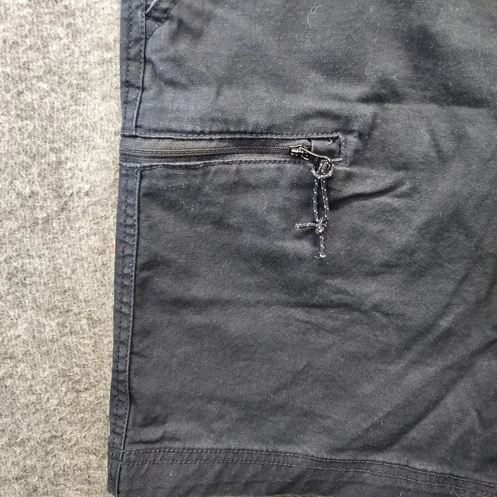 Columbia Sportswear Black Chino Shorts Mens Size 38 9” Inseam Side Zipper